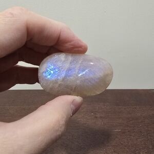 Moonstone Crystal Palmstone #D